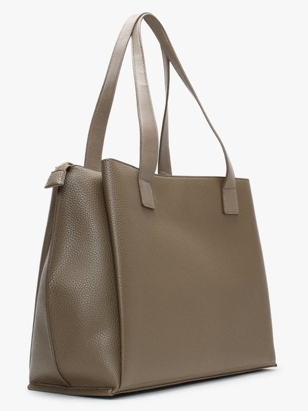 Willow Pebbled Taupe Tote Bag
