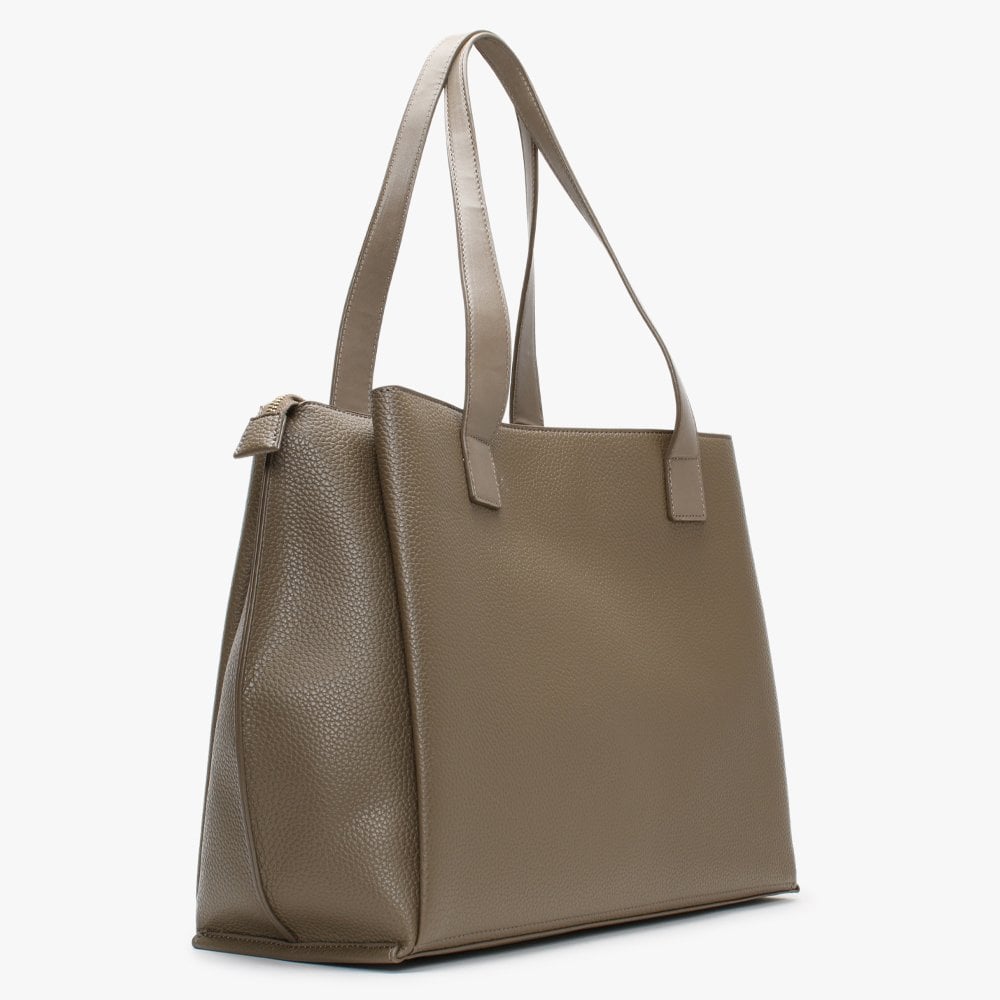Willow Pebbled Taupe Tote Bag