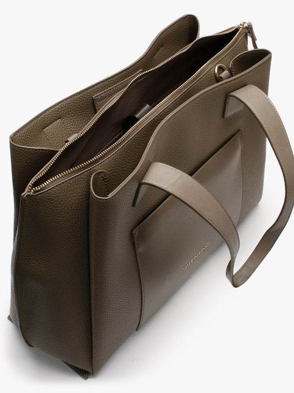 Willow Pebbled Taupe Tote Bag