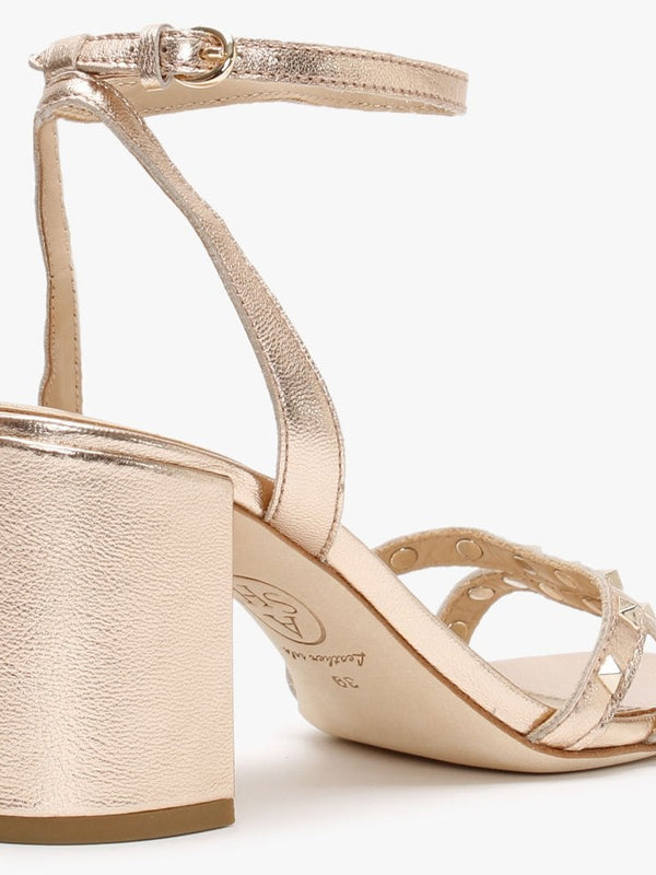 Janis Rame Leather Studded Sandals
