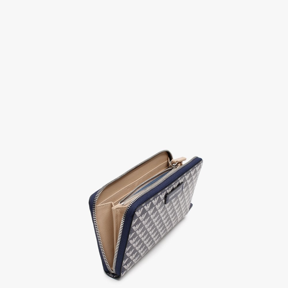 Storm Repeat Logo Zip Around Wallet