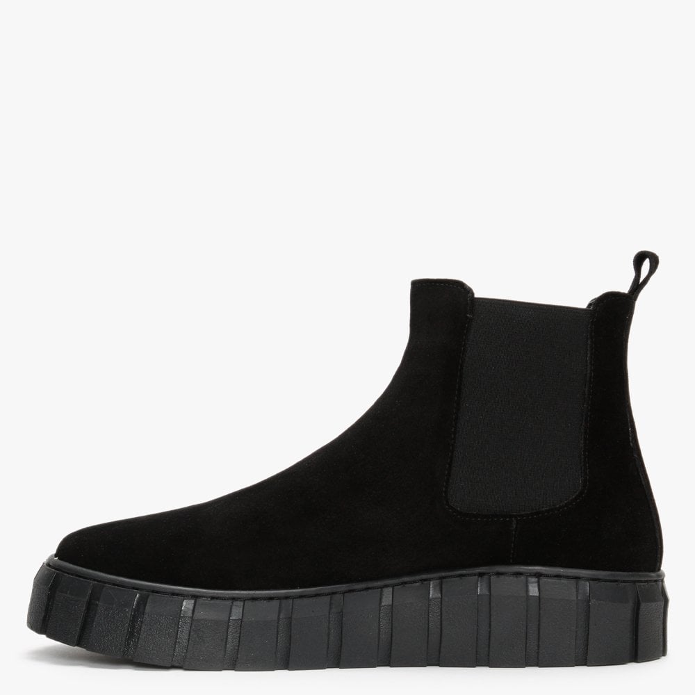 Bosun Black Suede Chelsea Boots