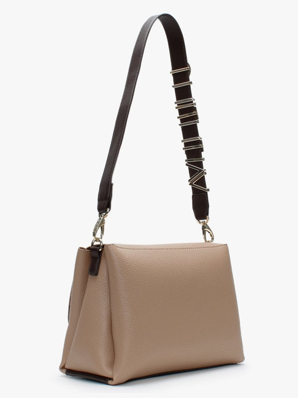 Alexia Camel Multi Logo Strap Shoulder Bag