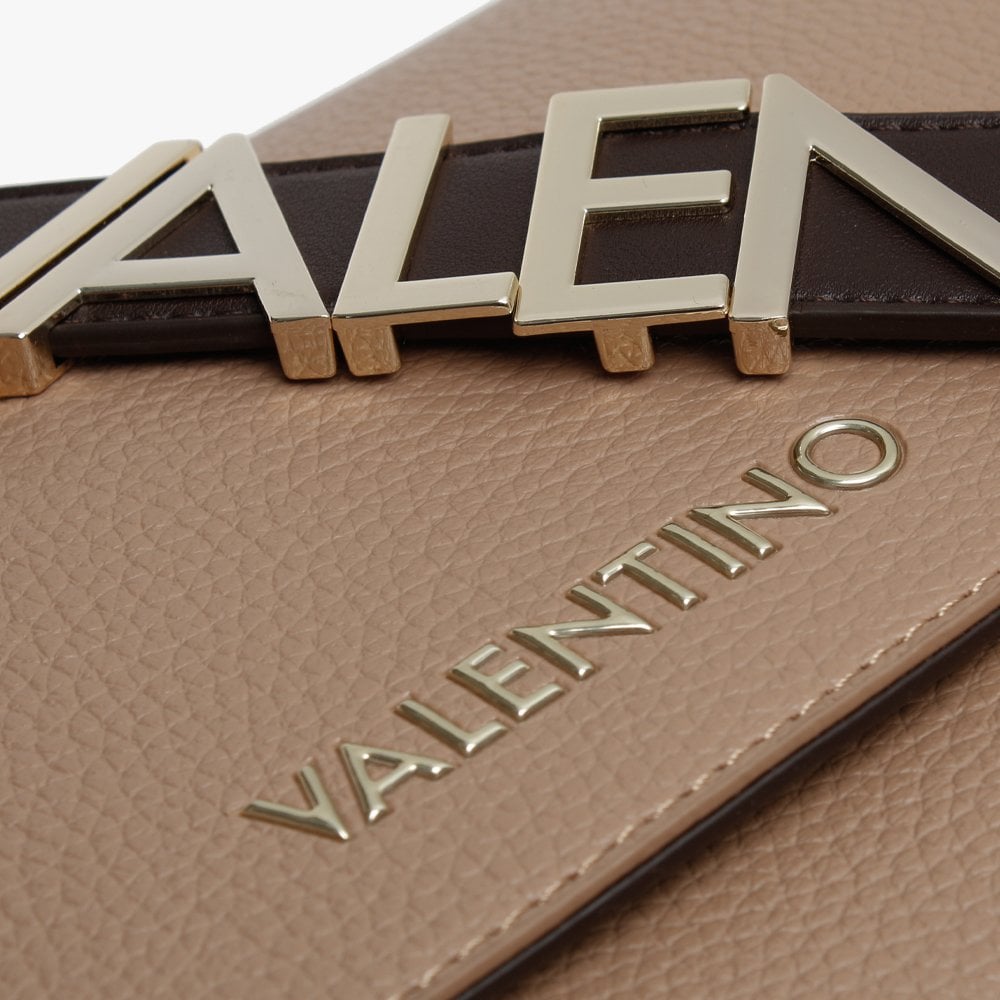 Alexia Camel Multi Logo Strap Shoulder Bag
