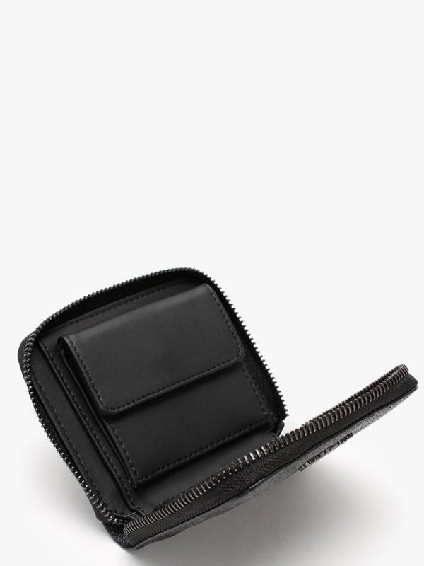 Small Noelle Repeat Logo Coal Zip Around Wallet