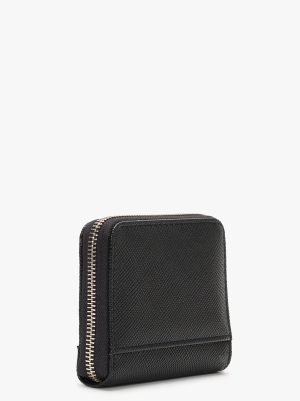 Small Noelle Black Zip Around Wallet