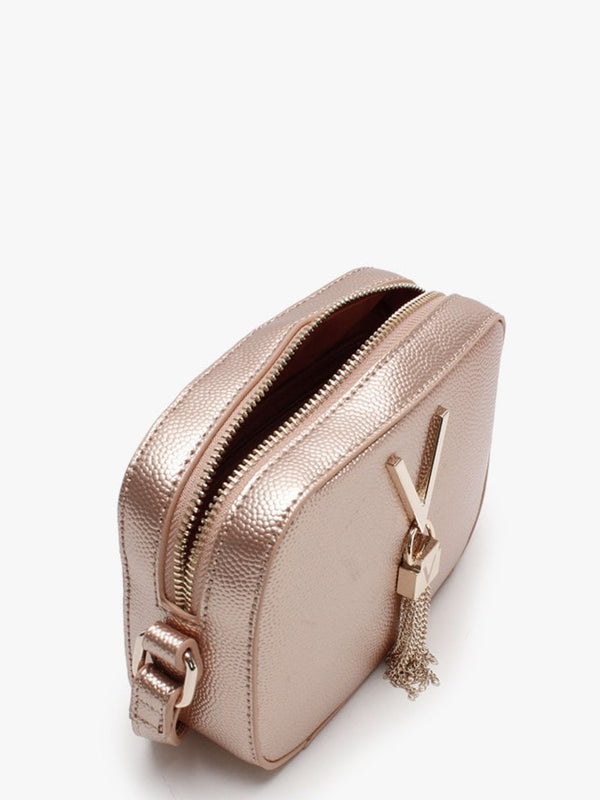 Divina Oro Rosa Pebbled Camera Bag