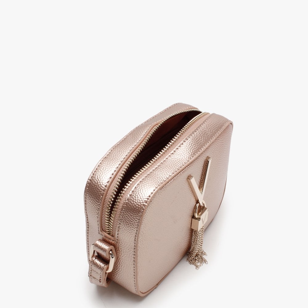 Divina Oro Rosa Pebbled Camera Bag