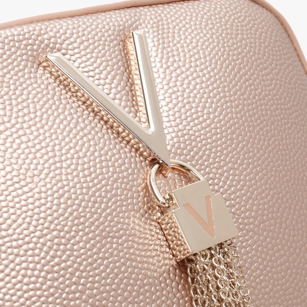 Divina Oro Rosa Pebbled Camera Bag
