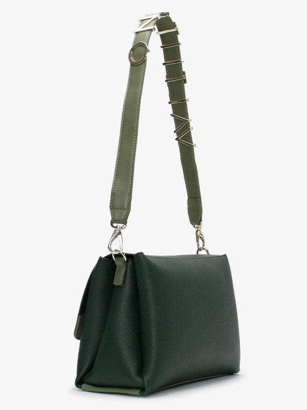 Alexia Forest Multicolour Logo Strap Shoulder Bag