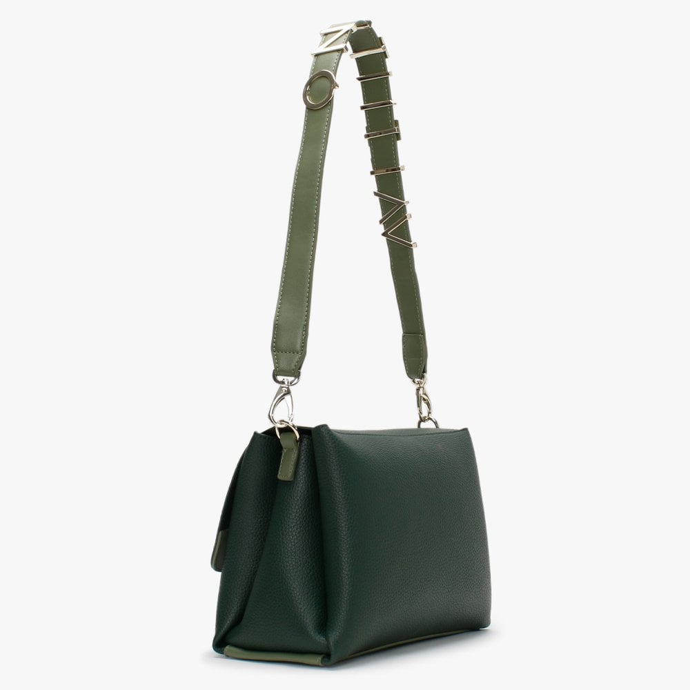 Alexia Forest Multicolour Logo Strap Shoulder Bag