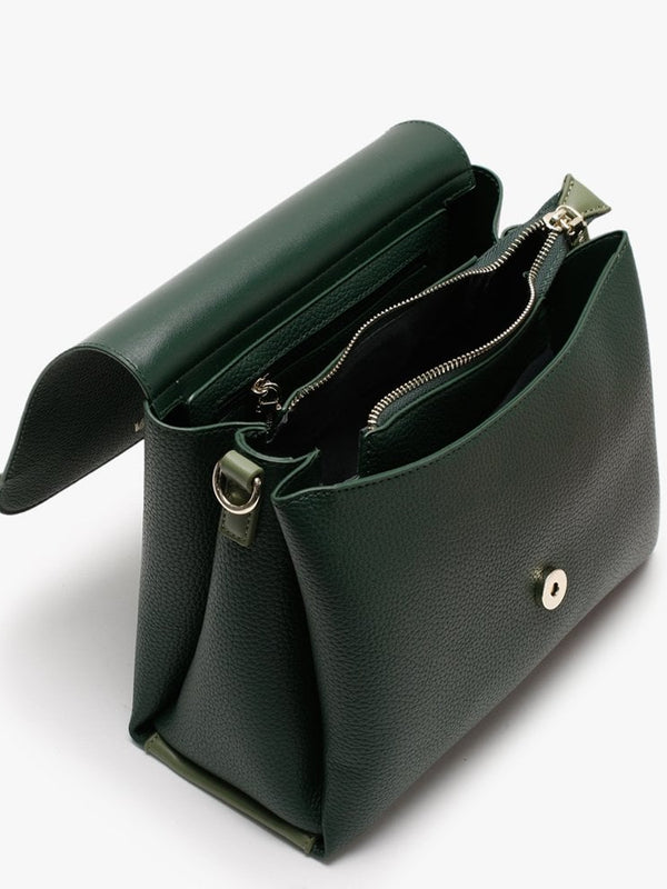 Alexia Forest Multicolour Logo Strap Shoulder Bag