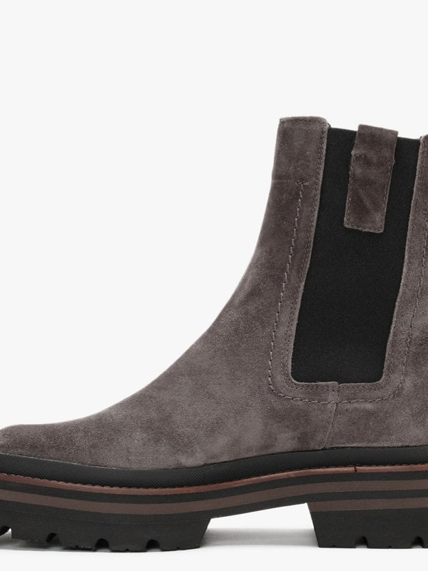 Allspice Grey Suede Elongated Chelsea Boots