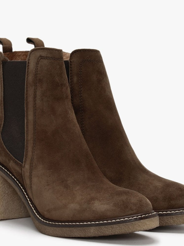 Sage Brown Suede Chelsea Boots