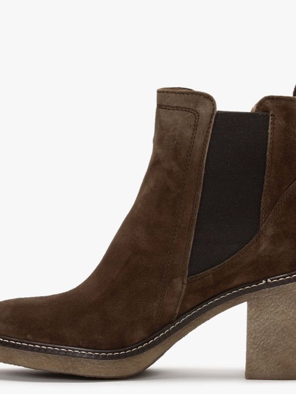 Sage Brown Suede Chelsea Boots