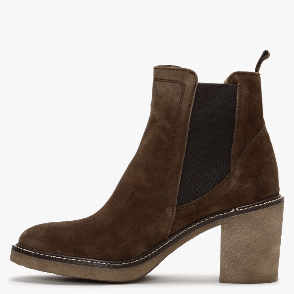 Sage Brown Suede Chelsea Boots
