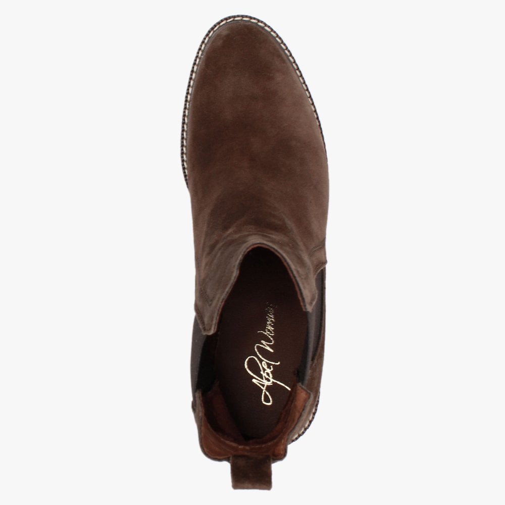 Sage Brown Suede Chelsea Boots