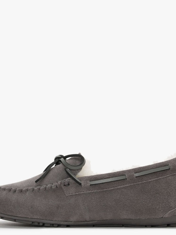 Prost Grey Double-Face Sheepskin Slippers