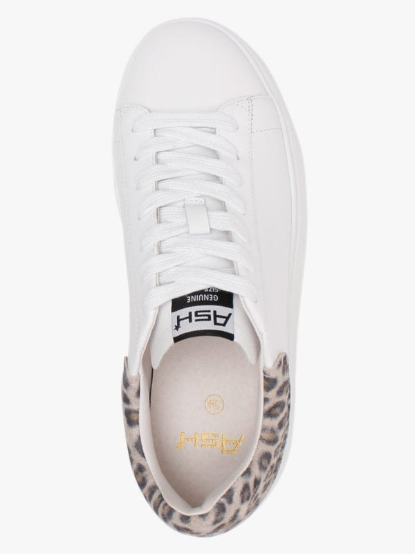 Moby II White Black Tan Leopard Trainers