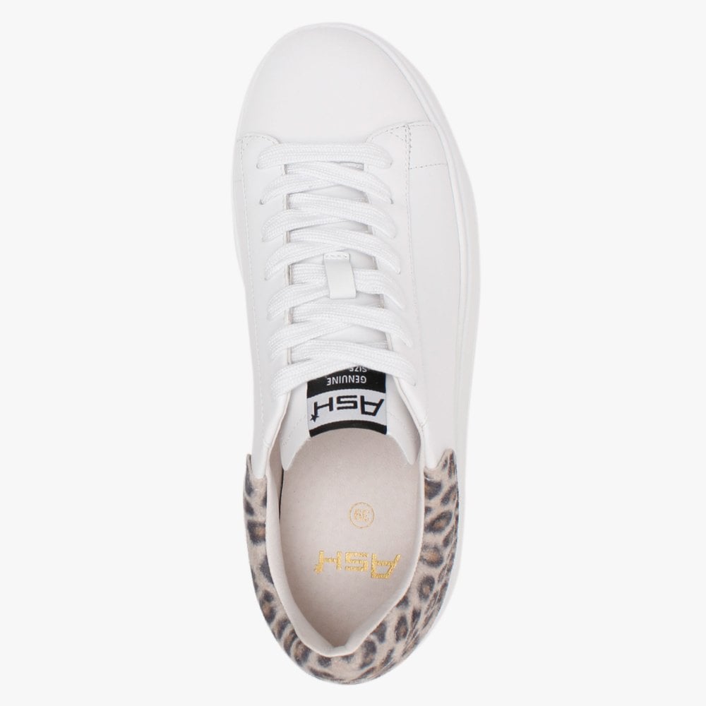 Moby II White Black Tan Leopard Trainers