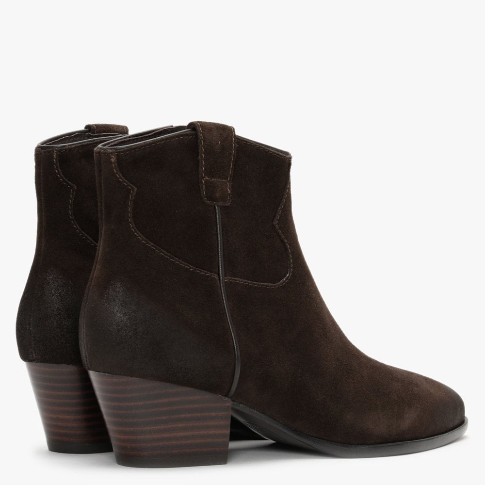 Houston Ebano Suede Western Boots
