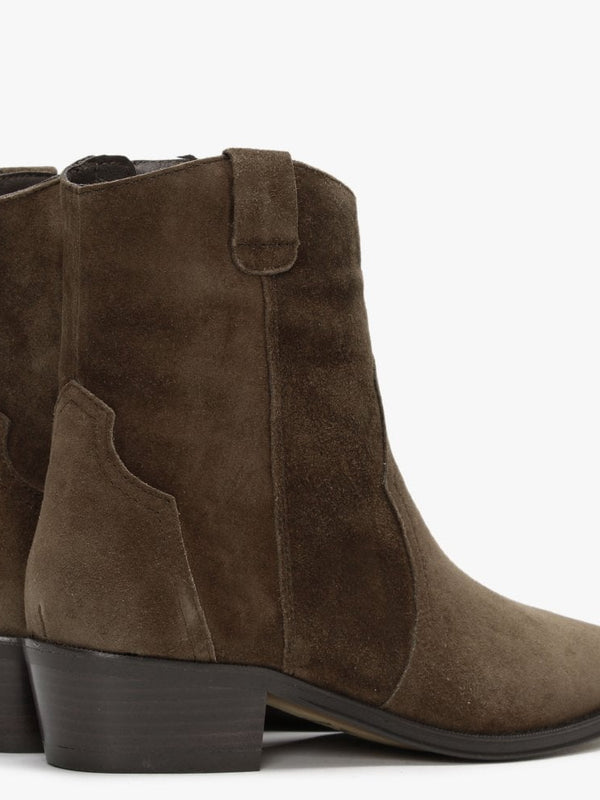 Paprika Brown Suede Cowboy Boot