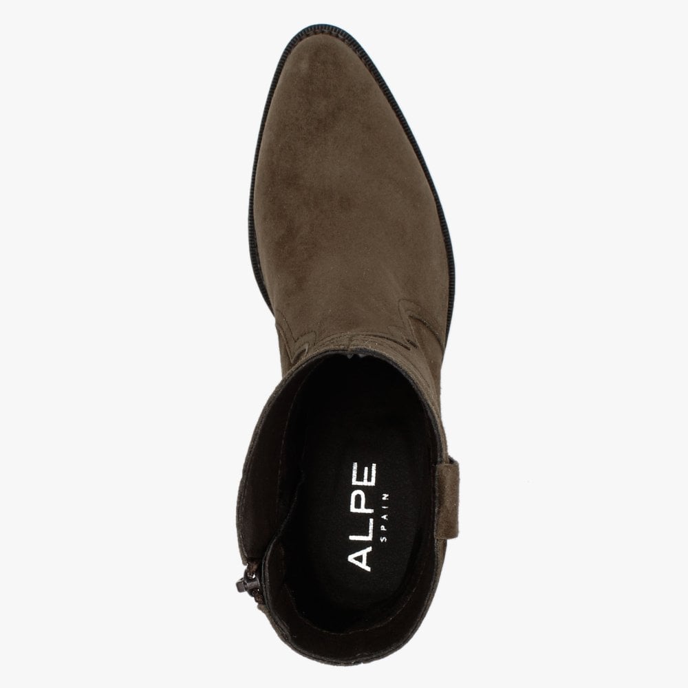 Paprika Brown Suede Cowboy Boot