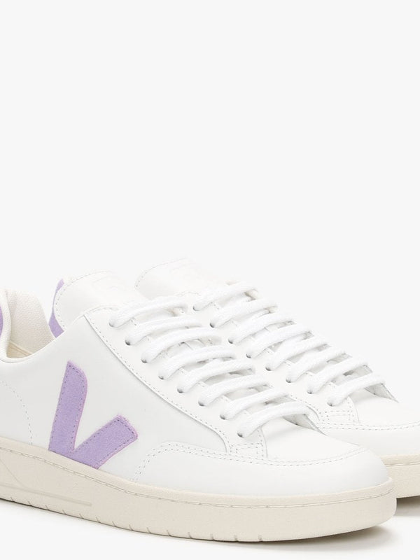 V-12 Leather Extra White Lavande Trainers