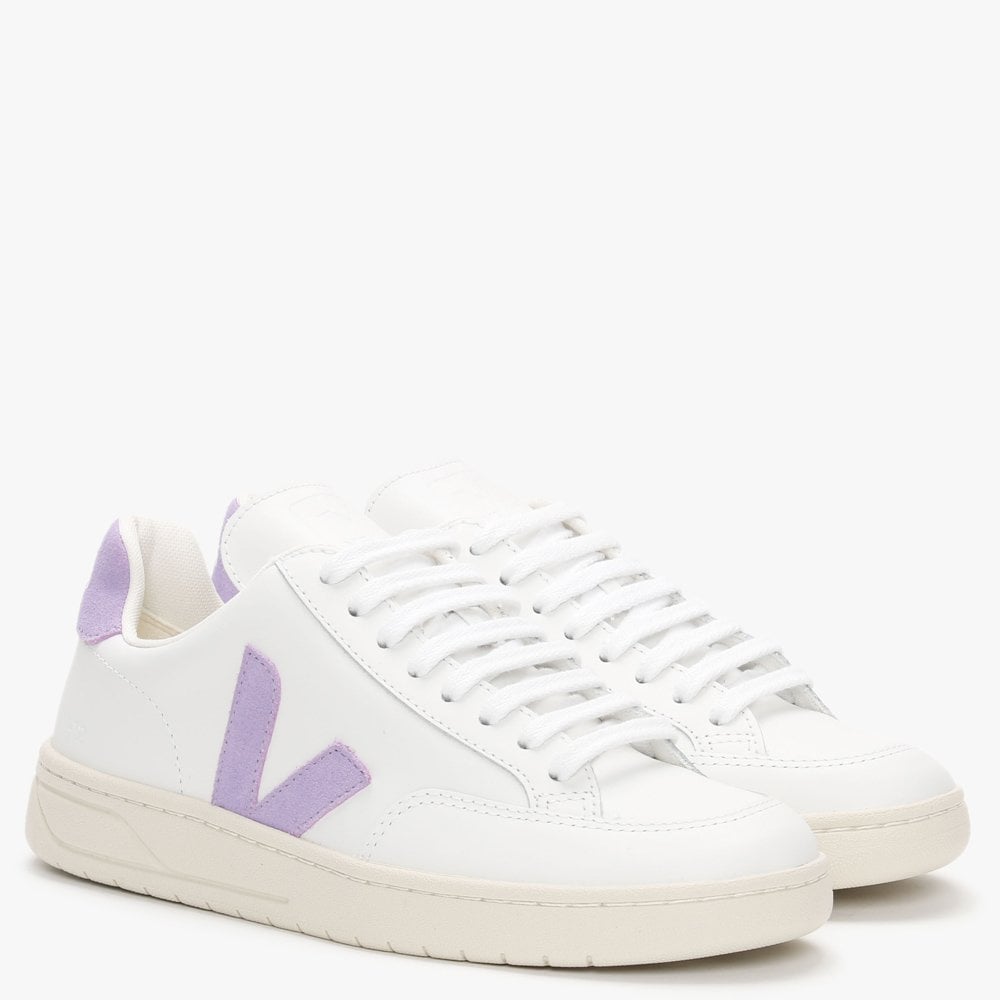 V-12 Leather Extra White Lavande Trainers