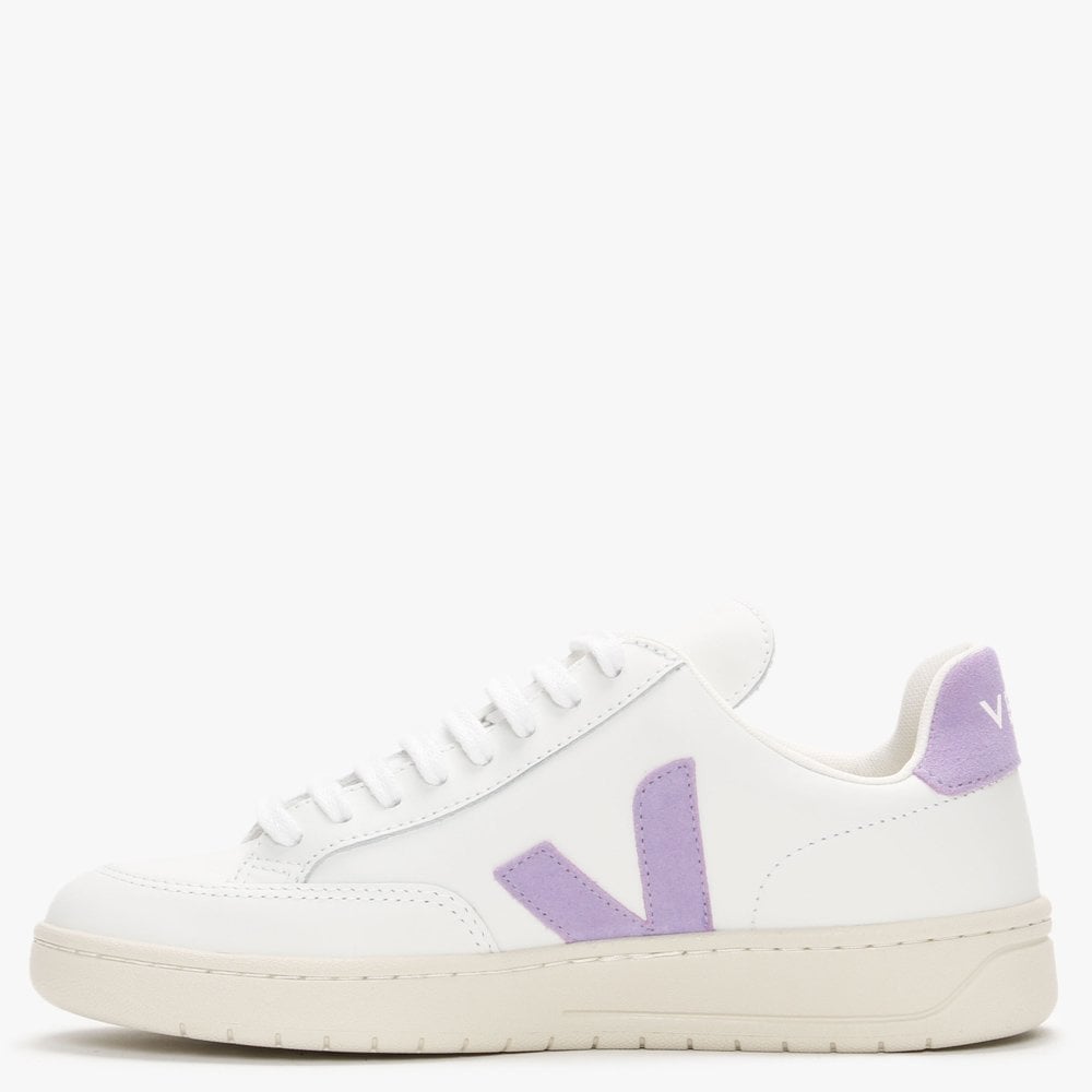 V-12 Leather Extra White Lavande Trainers