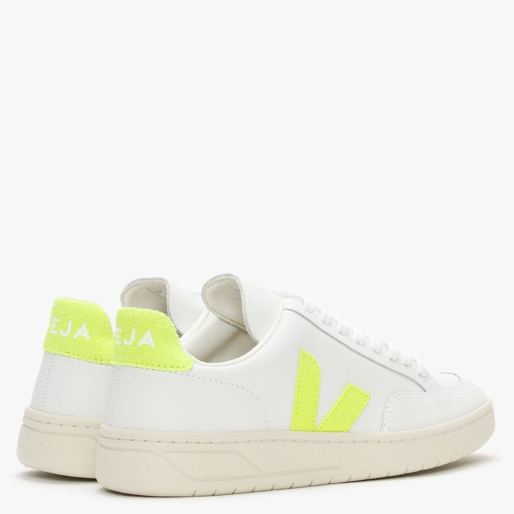 V-12 Leather Extra White Jaune Fluo Trainers