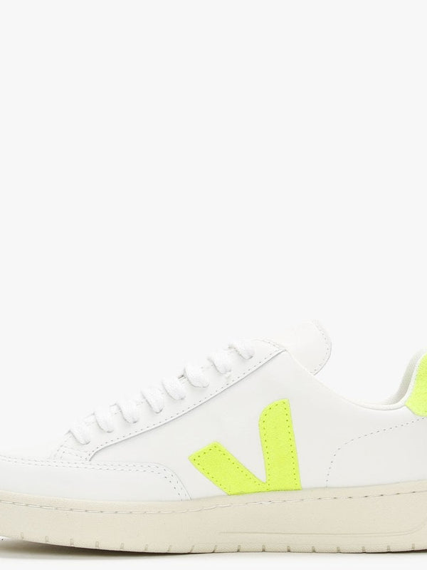V-12 Leather Extra White Jaune Fluo Trainers