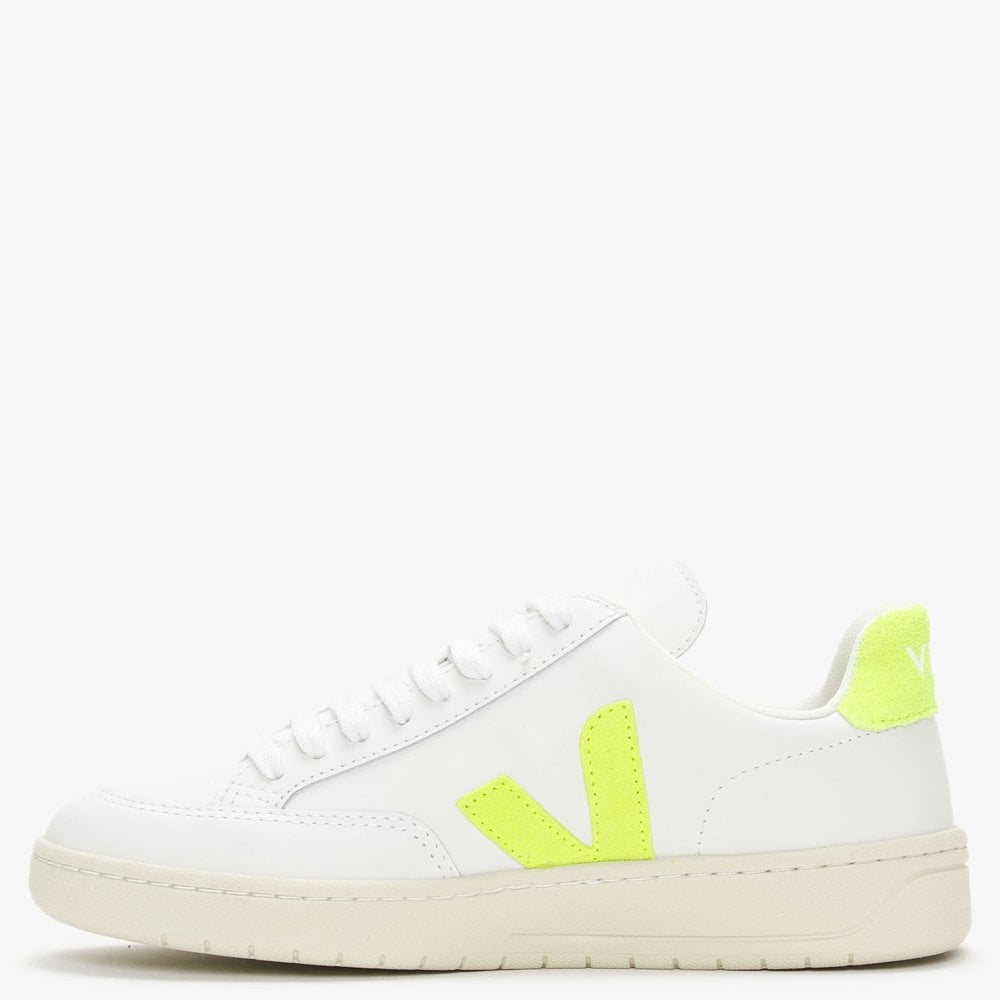V-12 Leather Extra White Jaune Fluo Trainers
