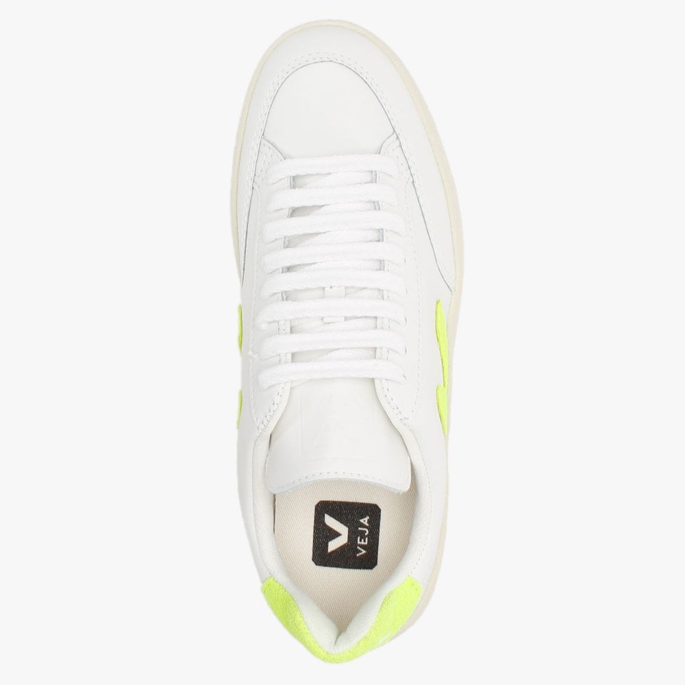 V-12 Leather Extra White Jaune Fluo Trainers