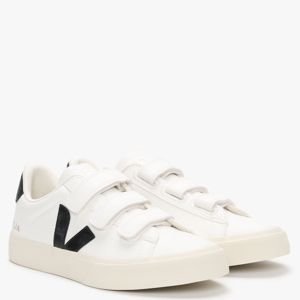 Recife Chromefree Leather Extra White Black Trainers