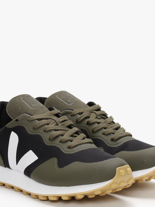 Men’s SDU RT Vegan Alveomesh Black White Kaki Trainers