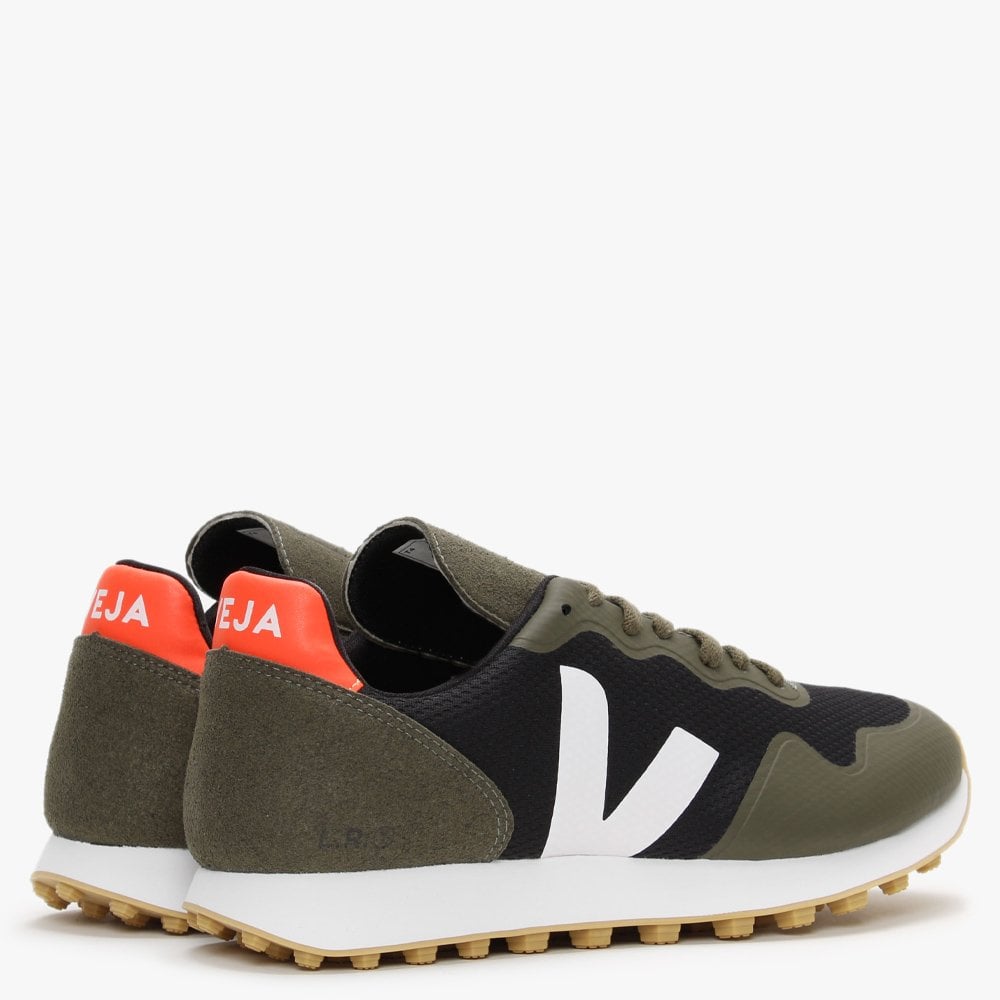 Men’s SDU RT Vegan Alveomesh Black White Kaki Trainers