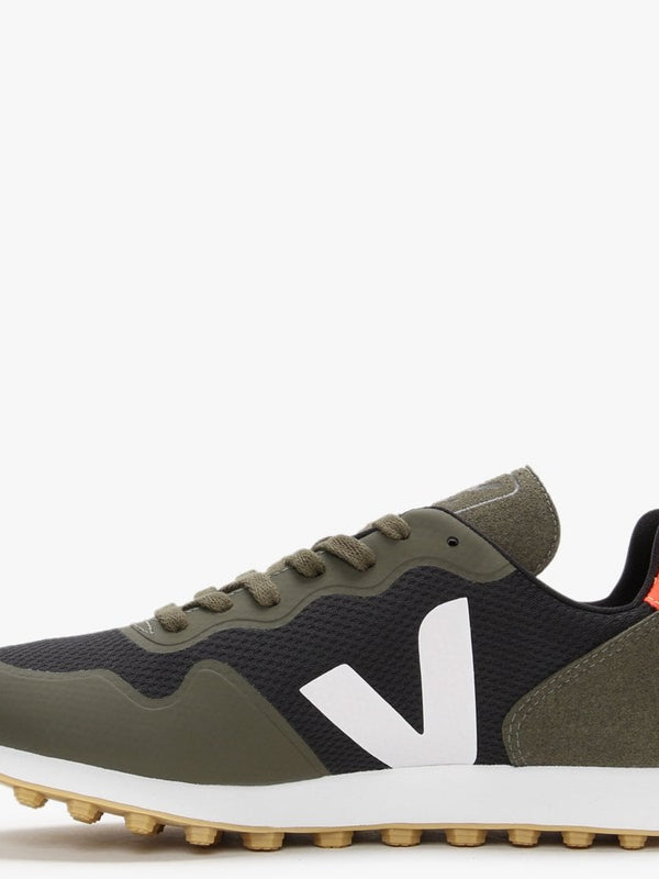 Men’s SDU RT Vegan Alveomesh Black White Kaki Trainers