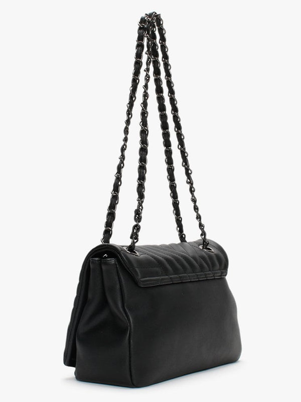Signoria Black Quilted Shoulder Bag