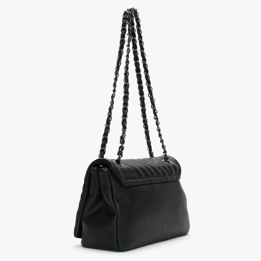Signoria Black Quilted Shoulder Bag