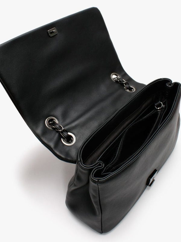 Signoria Black Quilted Shoulder Bag