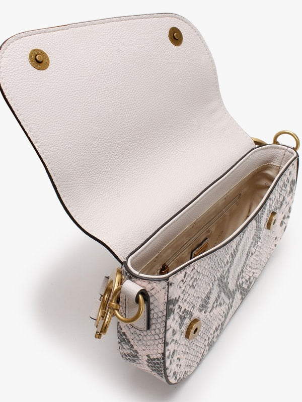 Dream Flap Pink Reptile Shoulder Bag