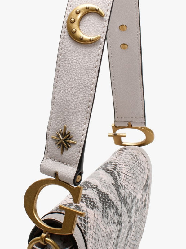 Dream Flap Pink Reptile Shoulder Bag
