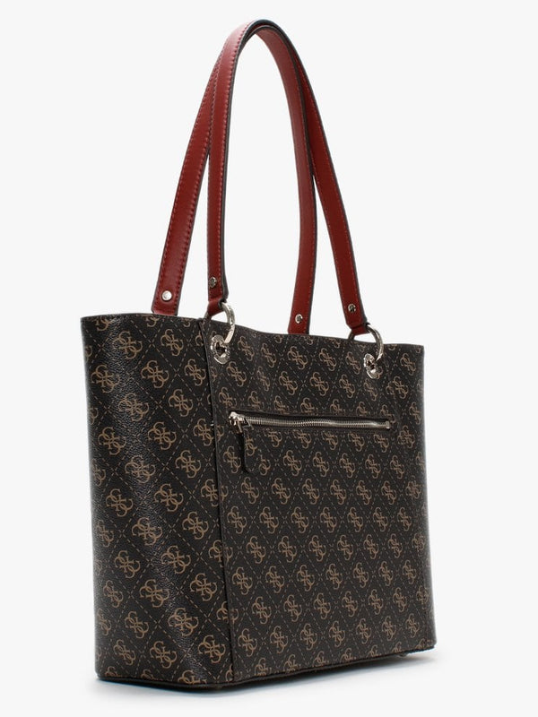 Noelle Elite Repeat Logo Brown Tote Bag