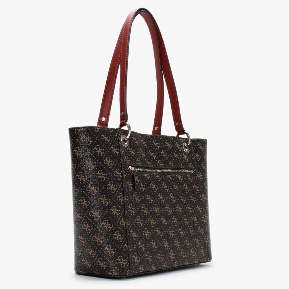 Noelle Elite Repeat Logo Brown Tote Bag