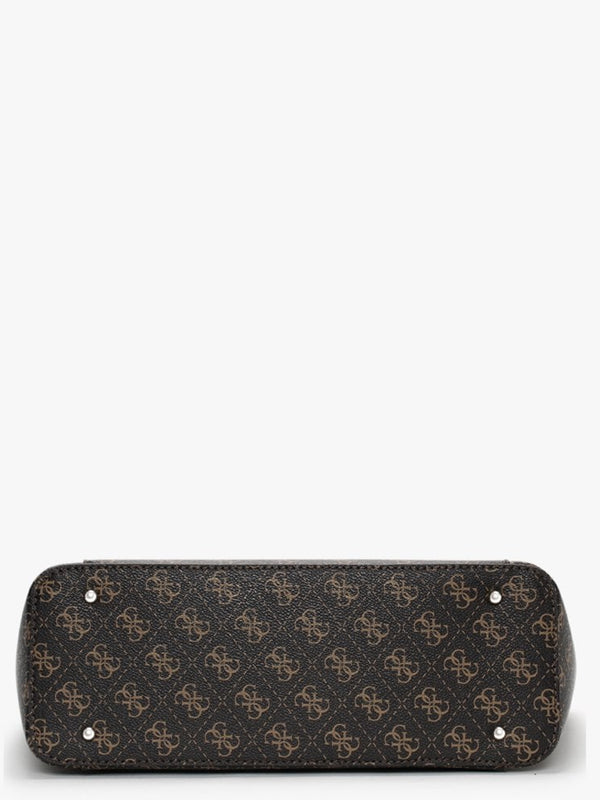 Noelle Elite Repeat Logo Brown Tote Bag