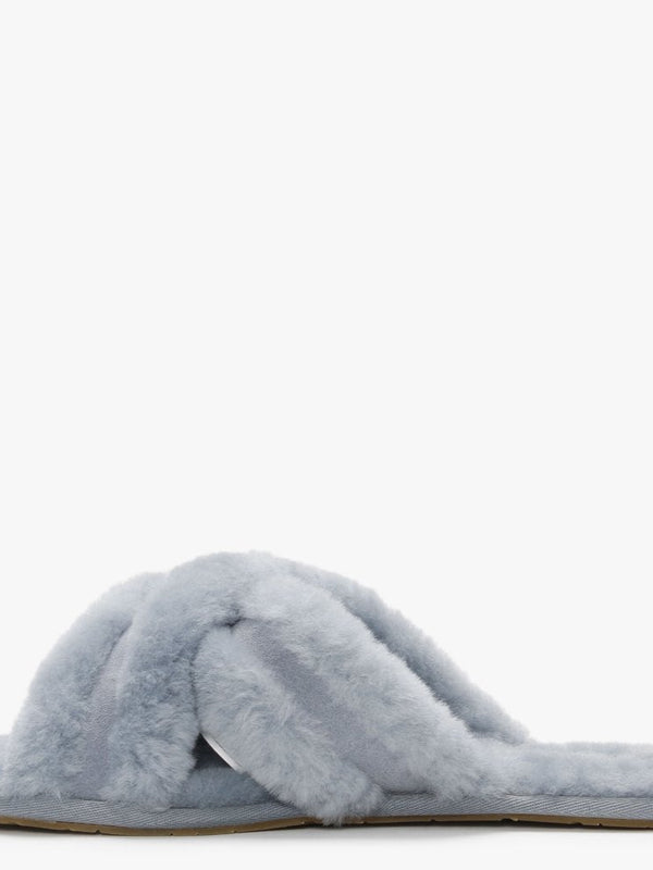 Scuffita Ash Fog Sheepskin Slippers