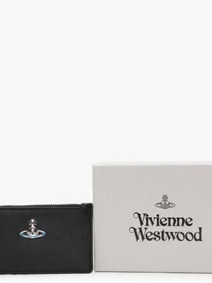 Emma Slim Longline Black Leather Wallet