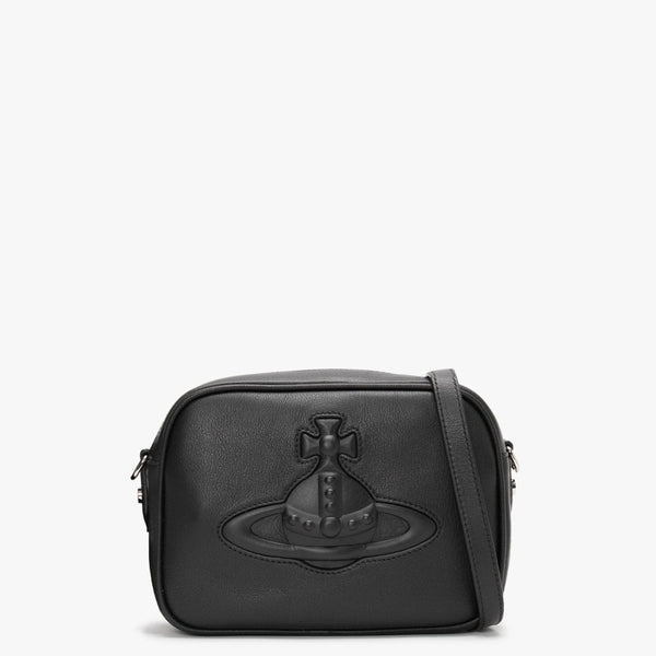 Chelsea Black Leather Camera Bag