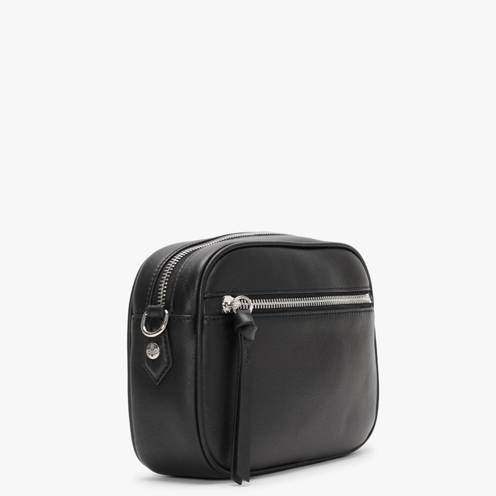 Chelsea Black Leather Camera Bag